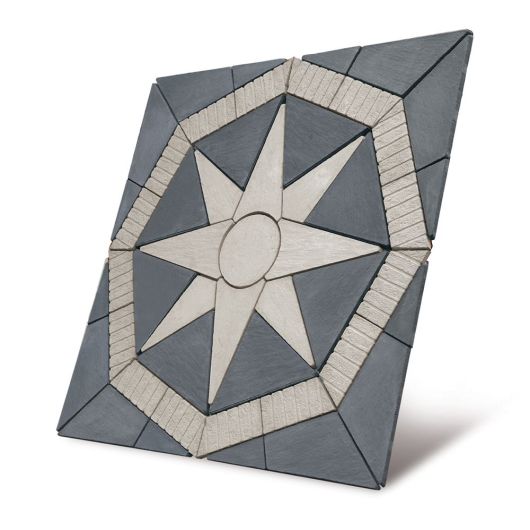 Bowland Stone Lakeland Star Patio Kit  5.76m² - Portland Grey